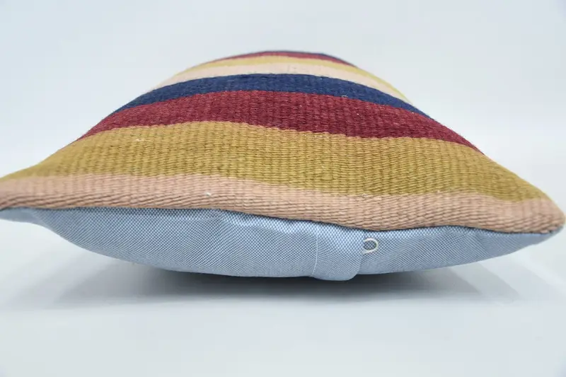 Aesthetic Cushion Cover, Kilim Pillow, Ethnical Kilim Rug Pillow, Chair Pillow Case, Pillow Cover, 12x20 Red Cushion Cover, Pillow for Couch - 5