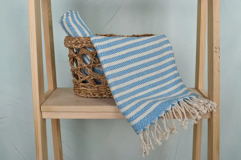 40x18 Cotton Chevron Towel, Home Decor Gifts, Monogrammed Hand Towel, Personalized Kitchen Towel, Bridesmaid Gifts Personalized, Custom Hand Towel - 2