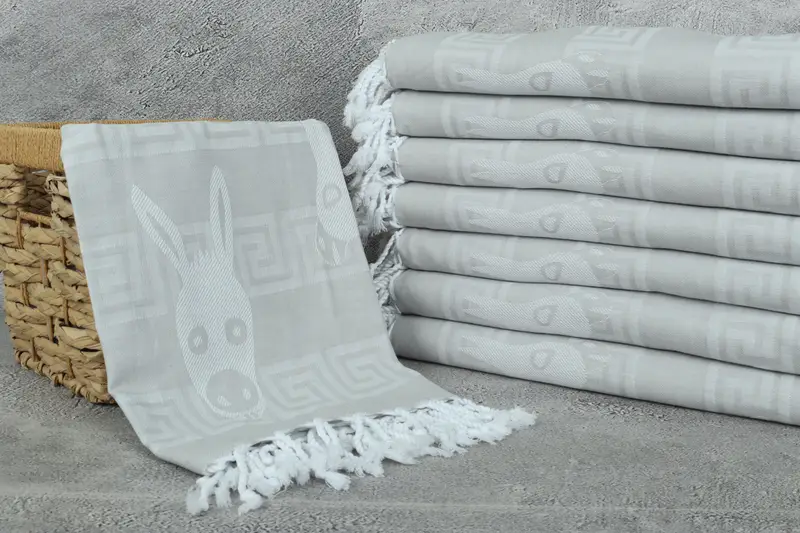 70x40 Cotton Patterned Towel, Absorbent Turkish towel, Valentines Day Gift Idea, Authentic Turkish hammam peshtemal, Absorbent towel, Organic towel - 4