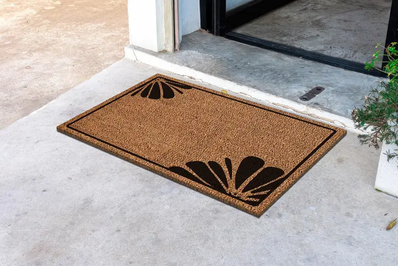 エレガントなプリントラグ：モダンなリビングへのスイートホームギフト