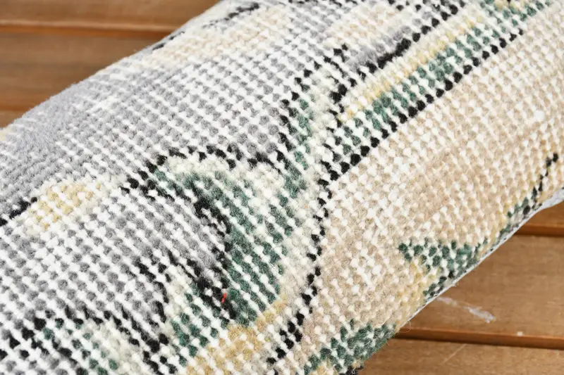 Kilim Pillow, 8x16 Gray Pillow Sham, Turkish Rugs Cushion Cover, Home Decor Pillow, Antique Pillows, Pattern Throw Cushion Case, Pillow - 3