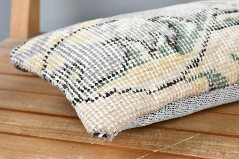 Kilim Pillow, 8x16 Gray Pillow Sham, Turkish Rugs Cushion Cover, Home Decor Pillow, Antique Pillows, Pattern Throw Cushion Case, Pillow - 4