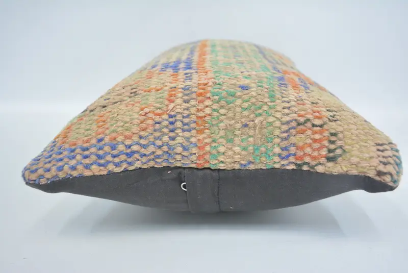12x20 Blue Pillow, Muted Cushion Case, Vintage Kilim Pillow, Decorative Pillow Sham, Cushion Case, Antique Pillows, Handmade Kilim Cushion - 5
