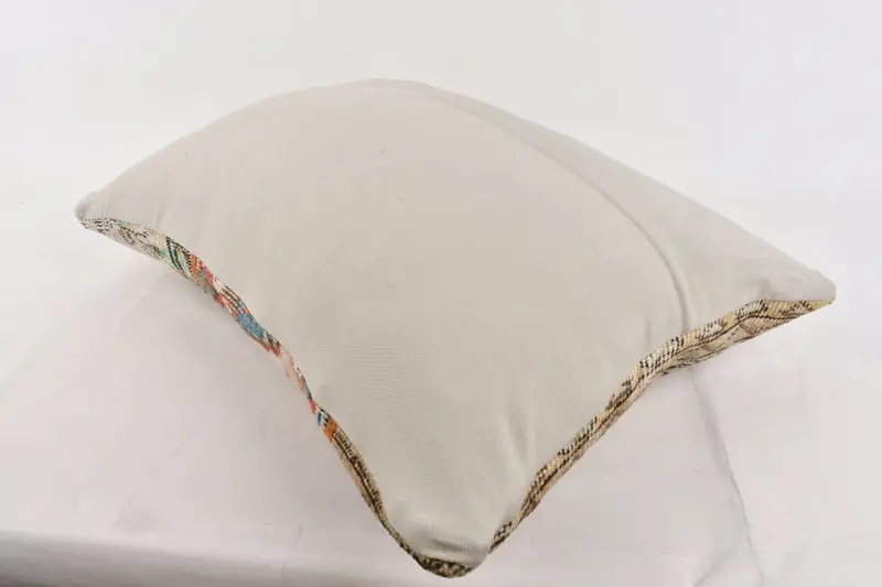 Kilim Cushion Sham, Boho Pillow Sham Cover, Oriental Cushion, Pillow, 20x28 Blue Pillow Case, Bench Pillow Cover, Vintage Pillow - 7