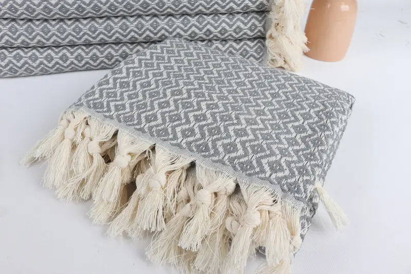 Employee Gifts, Handmade Gift, Turkish Towel USA, Bridesmaid Gifts, 70x40 Cotton Diamond Towel, Turkish Towel Bulk, Spa Towel, Oversized Beach Towel - 5