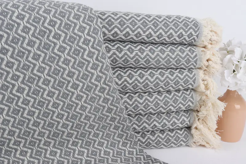 Employee Gifts, Handmade Gift, Turkish Towel USA, Bridesmaid Gifts, 70x40 Cotton Diamond Towel, Turkish Towel Bulk, Spa Towel, Oversized Beach Towel - 1