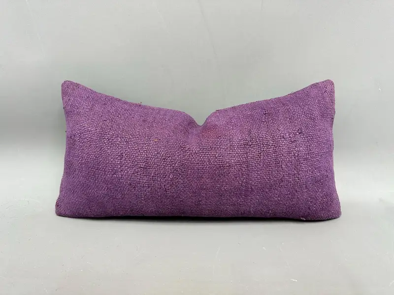 Almohada de lanzamiento Kilim tejida a mano, cojín vintage del suroeste