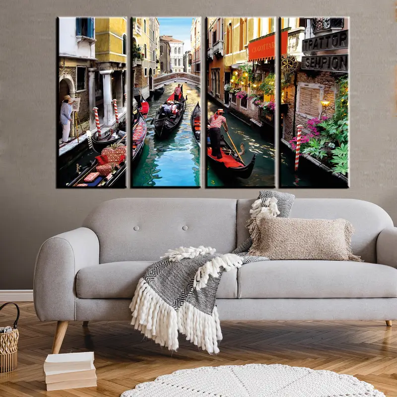 Venice Wall Art, Italy Wall Decor, Canvas Wall Art, Landscape Wall Decor, Living Room Wall Art, Home Decor, Kitchen Wall Decor, Office Decor - 5