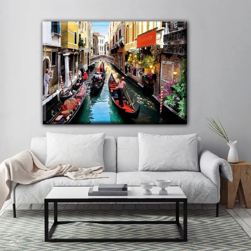 Venice Wall Art, Italy Wall Decor, Canvas Wall Art, Landscape Wall Decor, Living Room Wall Art, Home Decor, Kitchen Wall Decor, Office Decor - 1