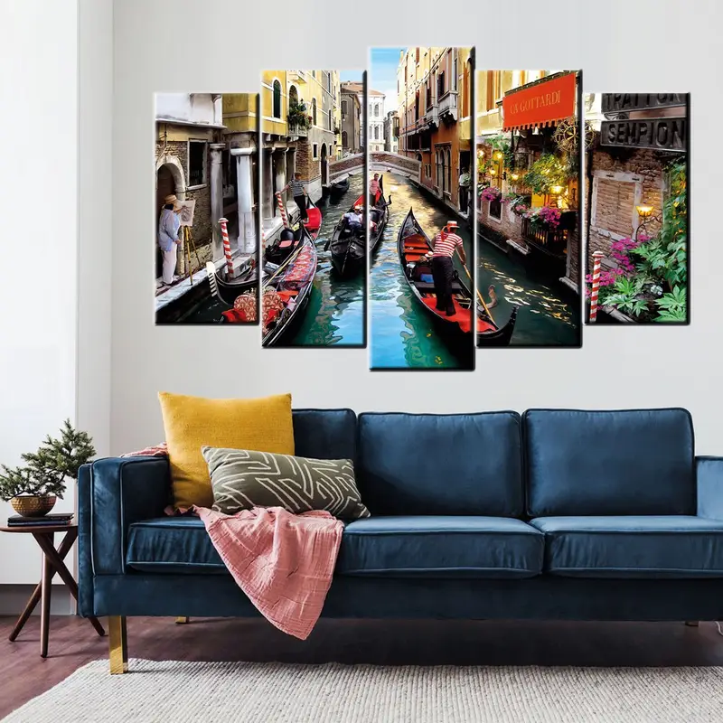 Venice Wall Art, Italy Wall Decor, Canvas Wall Art, Landscape Wall Decor, Living Room Wall Art, Home Decor, Kitchen Wall Decor, Office Decor - 3