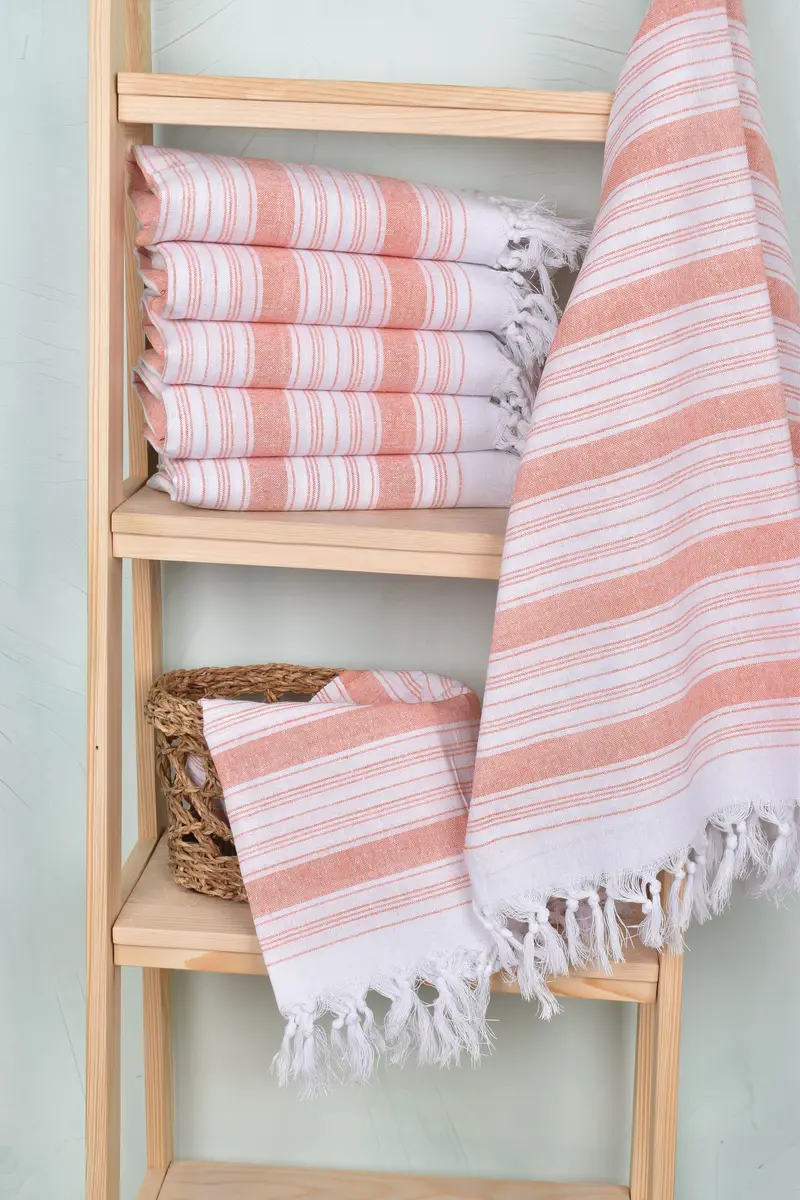 Valentines Day Gift, Luxury Beach Towel, Monogram Turkish Towel, Best Beach Towel, 68x32 Cotton Striped Towel, Bachelor Bachelorette Party Favors - 3