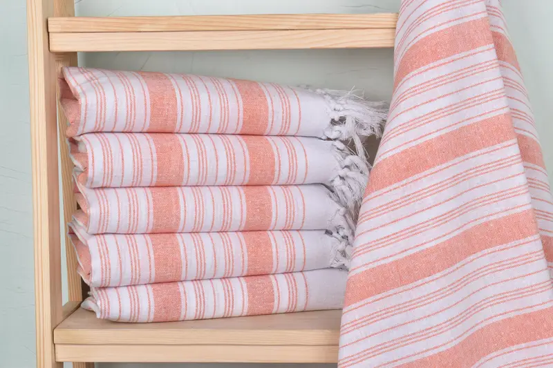 Valentines Day Gift, Luxury Beach Towel, Monogram Turkish Towel, Best Beach Towel, 68x32 Cotton Striped Towel, Bachelor Bachelorette Party Favors - 2