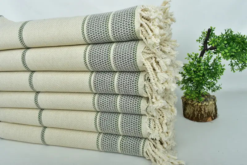 70x36 Linen Striped Towel, Personalised Gift, Summer Towel, Bachelorette Party Decorations, Monogram Turkish Towel, Personalized Bridesmaid Gift - 3