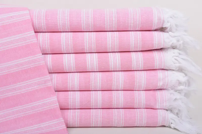 Engagement Gift, 70x40 Cotton Striped Towel, Luxury towel, Gym Towel, Gift For Wedding Day, Lightweight towel, Embroidered Beach Towel, Beach towel - 1