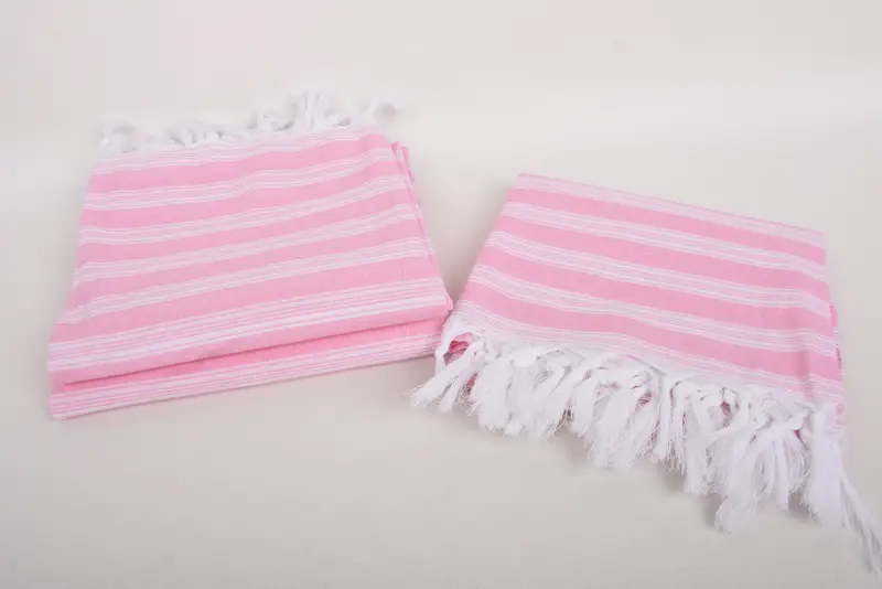 Engagement Gift, 70x40 Cotton Striped Towel, Luxury towel, Gym Towel, Gift For Wedding Day, Lightweight towel, Embroidered Beach Towel, Beach towel - 7