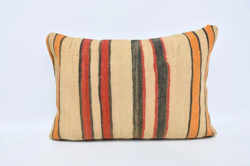 20x28 Beige Cushion, Interior Designer Pillow, Cushion Case, Boho Pillow Sham Cover, Tapestry Cushion Cover, Kilim Cushion Sham - 1