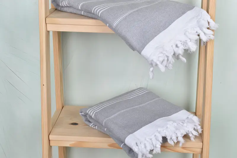 70x36 Cotton Striped Terry Towel, Bachelorette Gifts, Embroidery Towel, Organic towel, Gift For Coworker, Pool Towels, Travel Towel, Travel towel - 5
