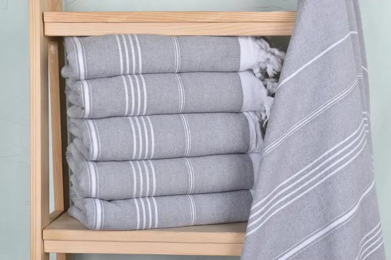 70x36 Cotton Striped Terry Towel, Bachelorette Gifts, Embroidery Towel, Organic towel, Gift For Coworker, Pool Towels, Travel Towel, Travel towel - 2