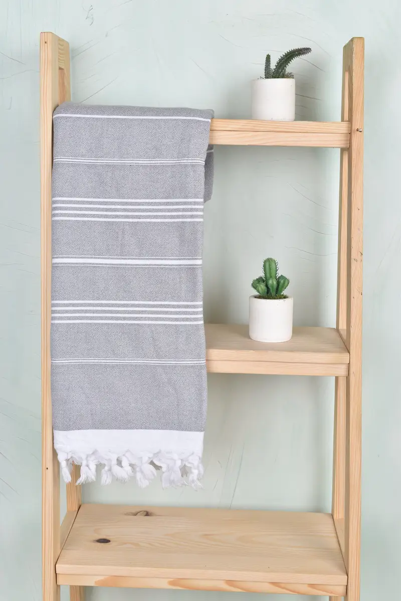 70x36 Cotton Striped Terry Towel, Bachelorette Gifts, Embroidery Towel, Organic towel, Gift For Coworker, Pool Towels, Travel Towel, Travel towel - 8