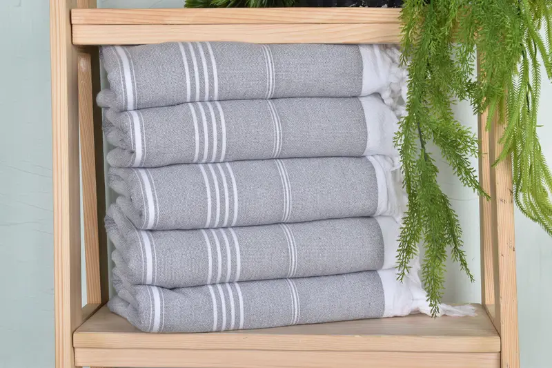 70x36 Cotton Striped Terry Towel, Bachelorette Gifts, Embroidery Towel, Organic towel, Gift For Coworker, Pool Towels, Travel Towel, Travel towel - 1