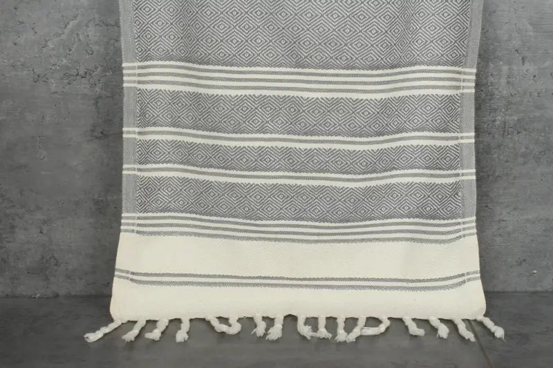 Turkish Hand Towel, Spa Gift, Kitchen Towel, Valentine Day Gift For Her, 40x18 Cotton Diamond Towel, Monogram Kitchen Towel, Turkish Towel Monogram - 8