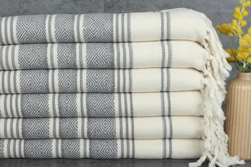 Turkish Hand Towel, Spa Gift, Kitchen Towel, Valentine Day Gift For Her, 40x18 Cotton Diamond Towel, Monogram Kitchen Towel, Turkish Towel Monogram - 1