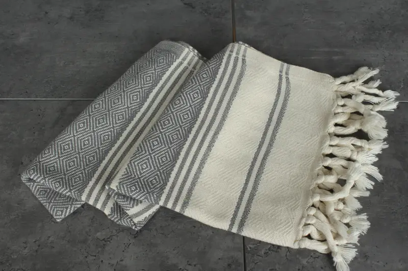 Turkish Hand Towel, Spa Gift, Kitchen Towel, Valentine Day Gift For Her, 40x18 Cotton Diamond Towel, Monogram Kitchen Towel, Turkish Towel Monogram - 5