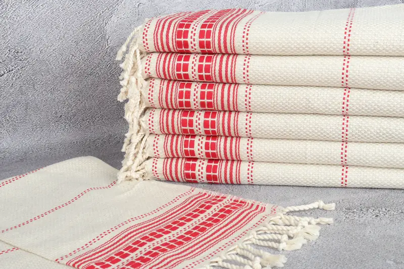 Bridesmaid Gifts, Spa Towel, Small Bath Towels, Personalized Kitchen Towel, Small Towel, Valentine Day Gift For Her, 40x20 Linen Striped Towel - 2