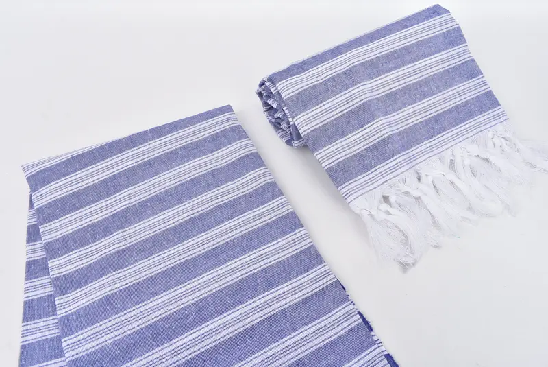 Quick-dry peshtemal, Beach towel, 70x40 Cotton Striped Towel, Gift For Coworker, Turkish hand towel, Cancun Bachelorette Party Gift Ideas - 7