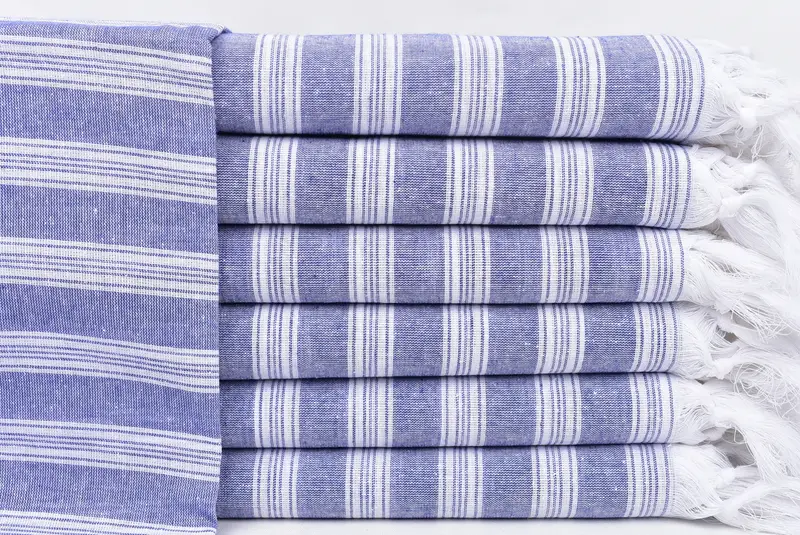 Quick-dry peshtemal, Beach towel, 70x40 Cotton Striped Towel, Gift For Coworker, Turkish hand towel, Cancun Bachelorette Party Gift Ideas - 1