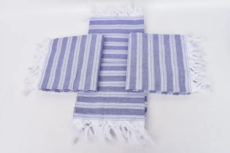 Quick-dry peshtemal, Beach towel, 70x40 Cotton Striped Towel, Gift For Coworker, Turkish hand towel, Cancun Bachelorette Party Gift Ideas - 6