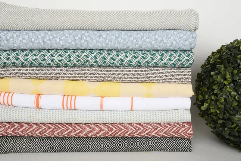 Turkish Towel Hand Towel, Kitchen Towel, Small Bath Towels, Best Wedding Gift, Wedding Gift For Bride, Gifts For Him, 36x18 Cotton Set of 10 Towel - 3