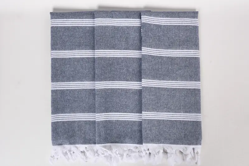 Custom monogram Turkish beach towel USA, Spa Gift, 70x30 Cotton Striped Towel, Personalized Beach Towel, Turkish Towel USA, Peshtemal Towel - 7