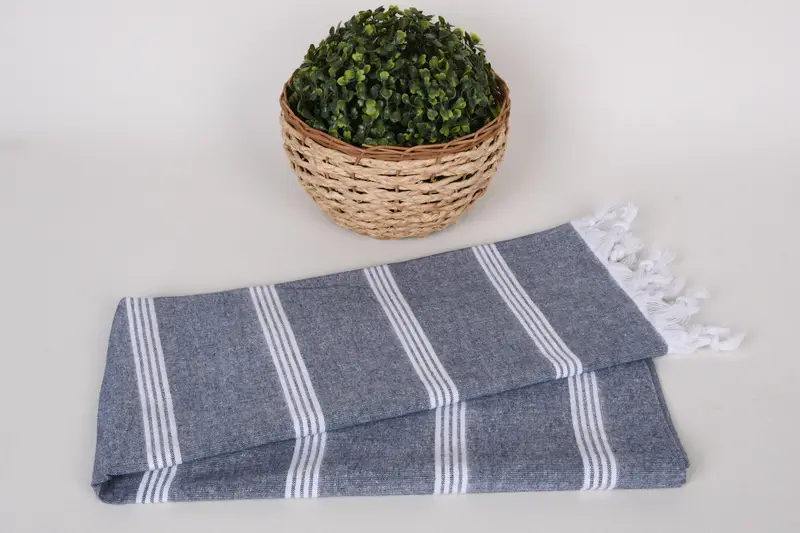 Custom monogram Turkish beach towel USA, Spa Gift, 70x30 Cotton Striped Towel, Personalized Beach Towel, Turkish Towel USA, Peshtemal Towel - 4