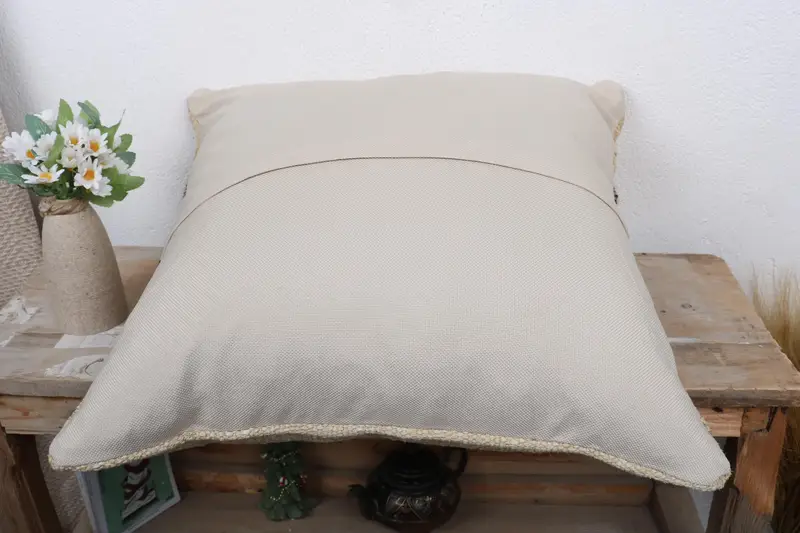 Interior Designer Pillow, 20x20 Beige Pillow, Throw Kilim Pillow, Pillow, Kilim Cushion Sham, Bohemian Cushion Pillow - 7