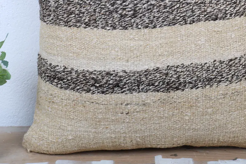 Interior Designer Pillow, 20x20 Beige Pillow, Throw Kilim Pillow, Pillow, Kilim Cushion Sham, Bohemian Cushion Pillow - 3