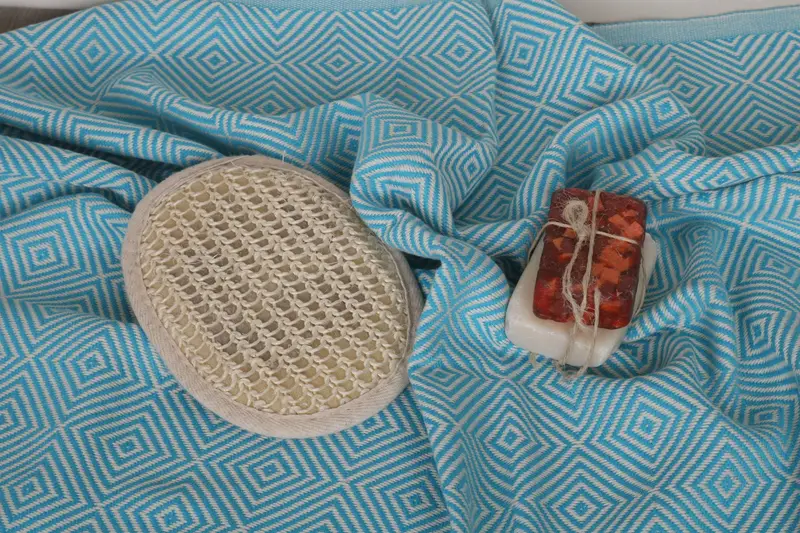 Gift Towel, First Wedding Anniversary Gift, Monogram Hand Towel, Monogram Kitchen Towel, 28x20 Cotton Diamond Towel, Travel Towel, Personalized Gift - 7