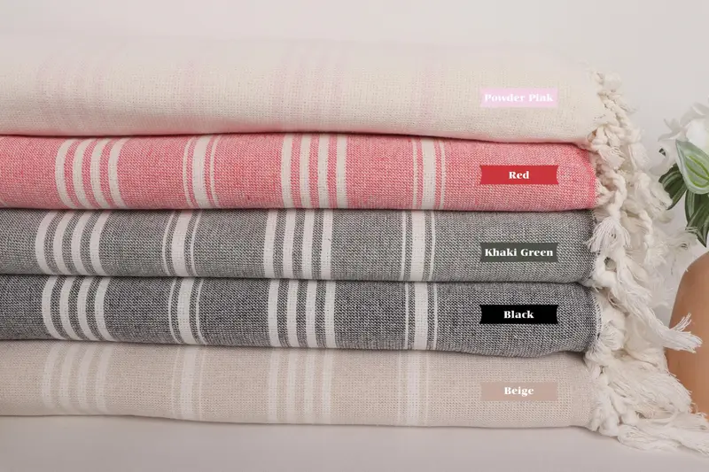 Turkish beach towel, 70x40 Cotton Striped Towel, Travel Towel, Halloween Gifts, Turkish Beach Towel Bulk, Bridesmaid Gift Towel, Turkish bath towel - 1