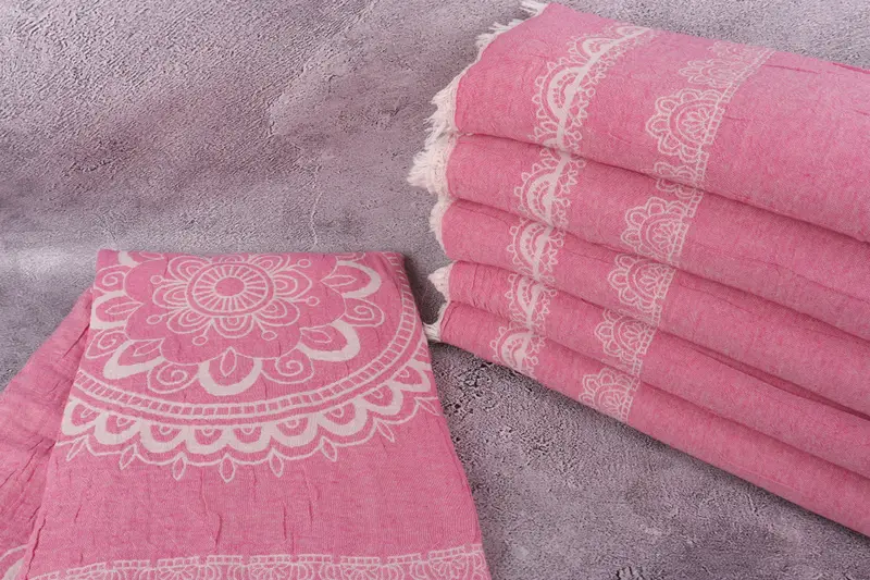 Customized Turkish Blanket, Christmas Gift Blanket, 88x80 Cotton Kilim Design Towel, Throw Blanket Couch, Bachelorette Gifts, Boho Throw Blankets - 2