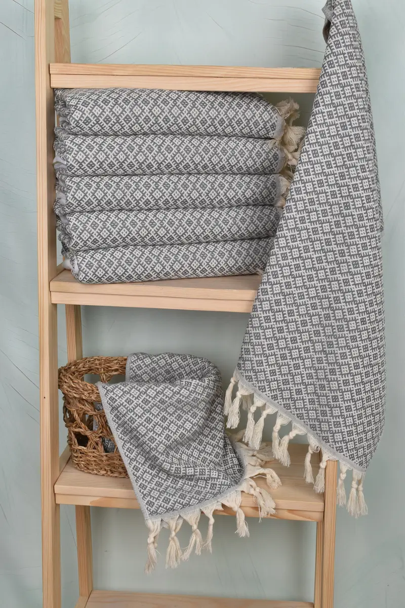 38x20 Cotton Diamond Towel, Personalized Gifts, Personalized Dish Towel, Monogram Hand Towel, Custom Turkish Towel, Boyfriend Christmas Gift - 3