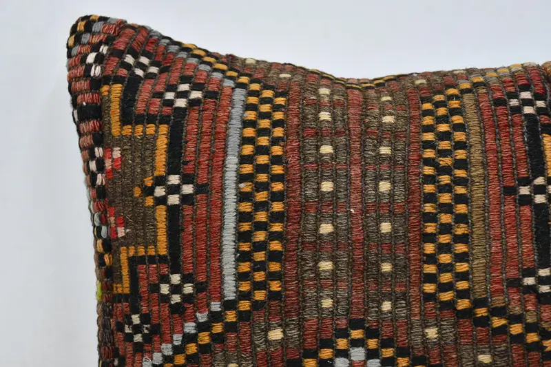 Bright Pillow Case, Pillow Sham, 20x20 Brown Pillow Case, Boho Pillow, Gift Pillow, Wholesale Cushion Cover, Interior Designer Pillow - 2
