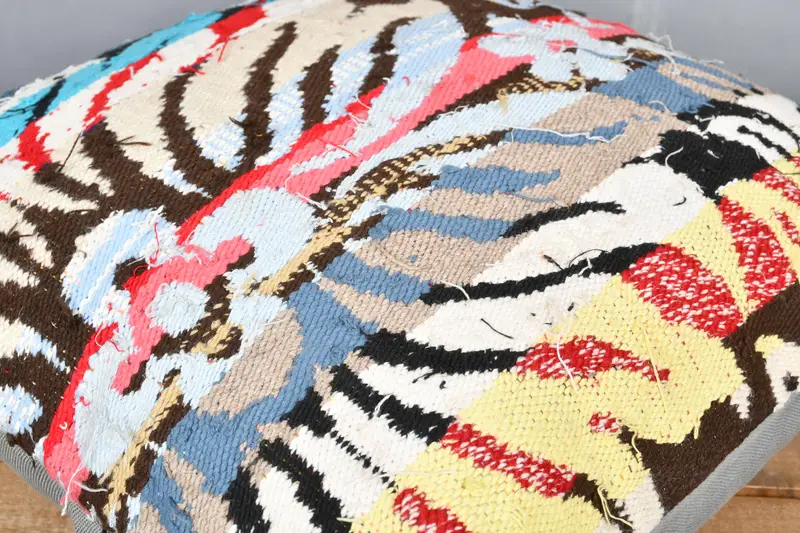 Ethnic Throw Pillow, 18x18 Brown Pillow, Kilim Cushion Sham, Kilim Pillow, Neutral Throw Cushion Cover, Pillow Case, Home Decor Pillow - 3