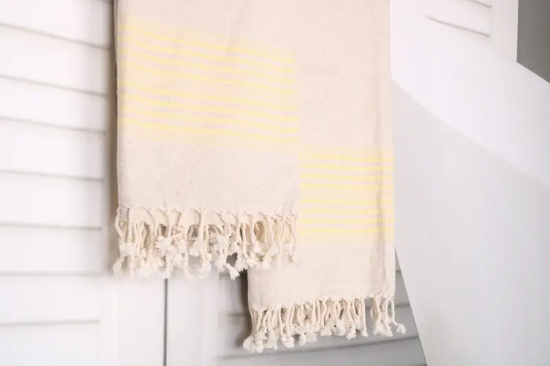 Soft towel, Bachelorette Party Gift, Valentines Day Gift, Summer Gift, Sand-free peshtemal towel for the beach, Spa Towel, 68x40 Linen Striped Towel - 8