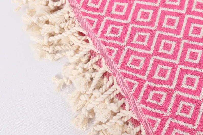 70x40 Cotton Diamond Towel, Embroidery Towels, Gift For Him, Bachelorette Party Decorations, Gift For Her, Organic cotton Turkish peshtemal towel - 7