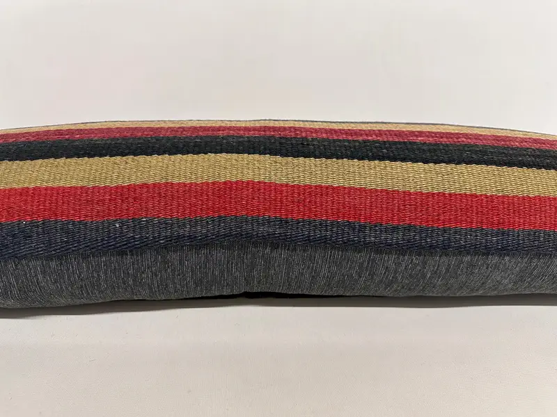 Home Decor Pillow, Ethnical Kilim Rug Pillow, Cozy Throw Cushion Cover, Vintage Pillow, Pillow Cover, 12x36 Red Cushion Case - 5