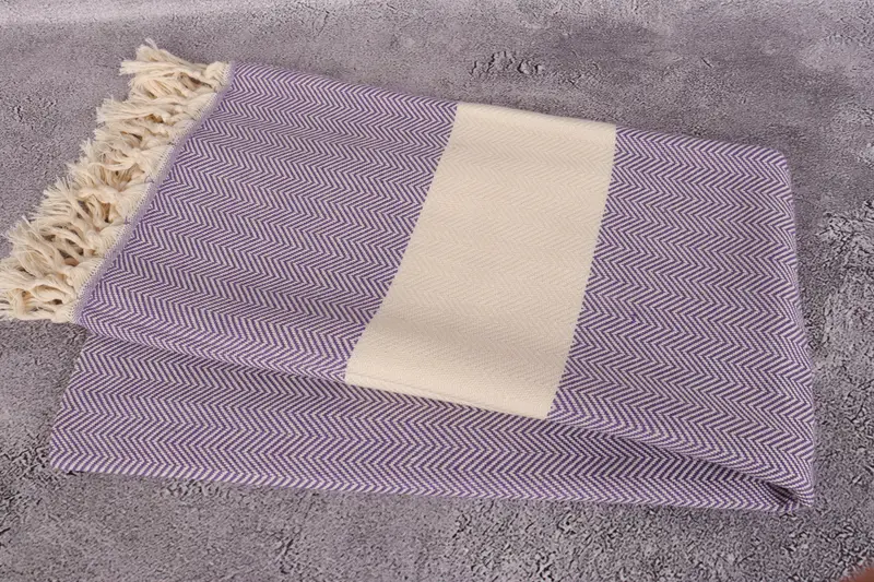 70x40 Cotton Herringbone Towel, Grandma Gift, Wedding Gift, Custom Wedding Towel, Soft towel, Personalized Gifts, Girls Weekend Getaways Ideas - 6