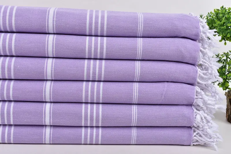 Turkish Bath Towel Set, Peshtemal Towel, Gym Towel, Fouta towel, Quick-dry peshtemal, 70x40 Cotton Striped Towel, Bachelorette Party Favors Beach - 3
