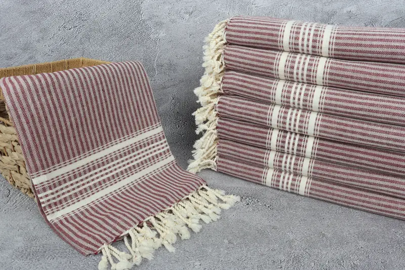 Bridal Shower Gift, Summer Gift, Bridesmaid Proposal Gift, Bachelorette Towel, 68x38 Cotton Striped Towel, Luxury towel, Towel With Name - 3