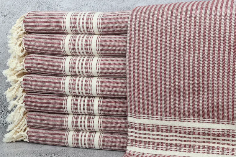 Bridal Shower Gift, Summer Gift, Bridesmaid Proposal Gift, Bachelorette Towel, 68x38 Cotton Striped Towel, Luxury towel, Towel With Name - 1