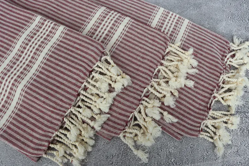Bridal Shower Gift, Summer Gift, Bridesmaid Proposal Gift, Bachelorette Towel, 68x38 Cotton Striped Towel, Luxury towel, Towel With Name - 5